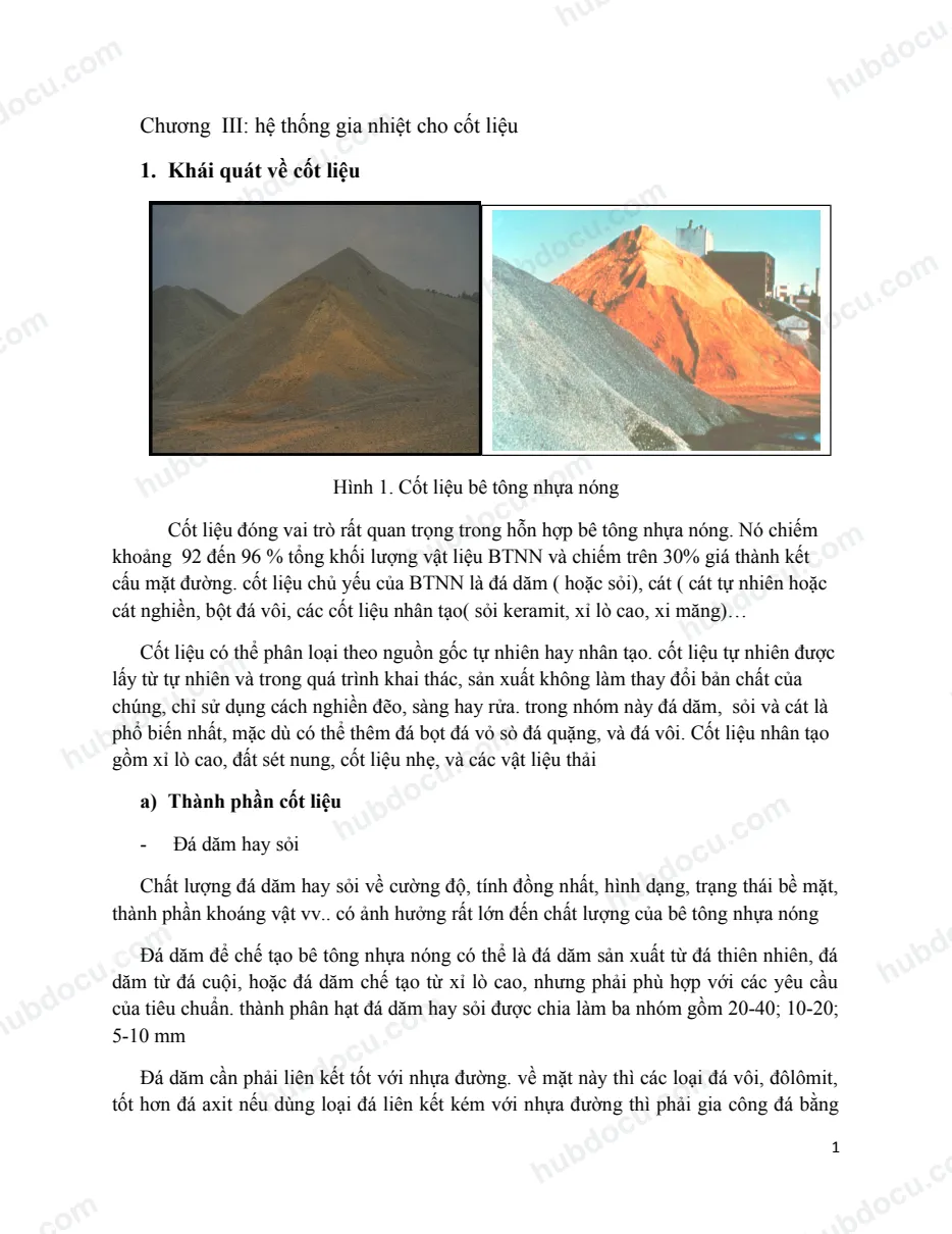 Chương III - Hệ Thống Gia Nhiệt Cho Cốt Liệu