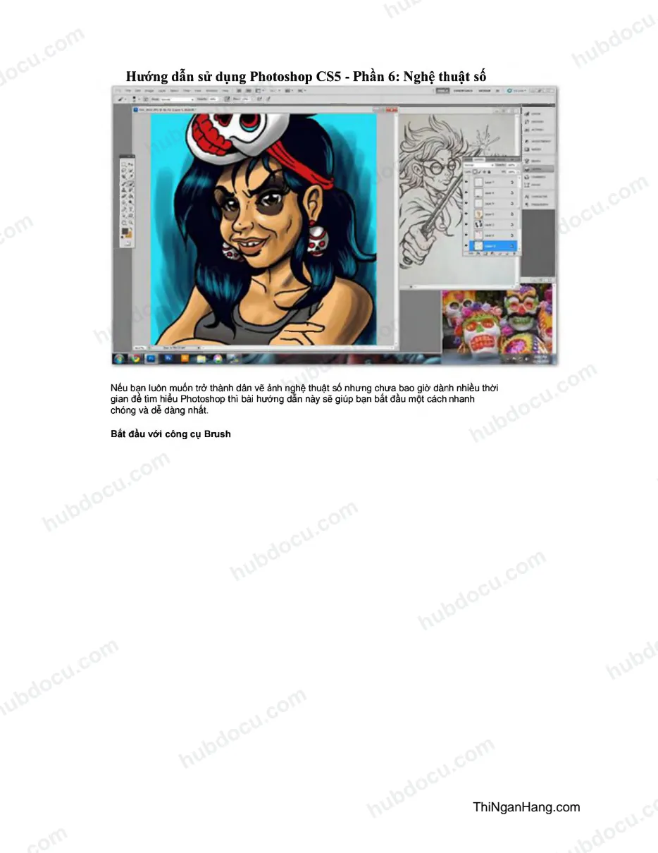 Hướng dẫn sử dụng Photoshop CS5 - Phần 6: Nghệ thuật số