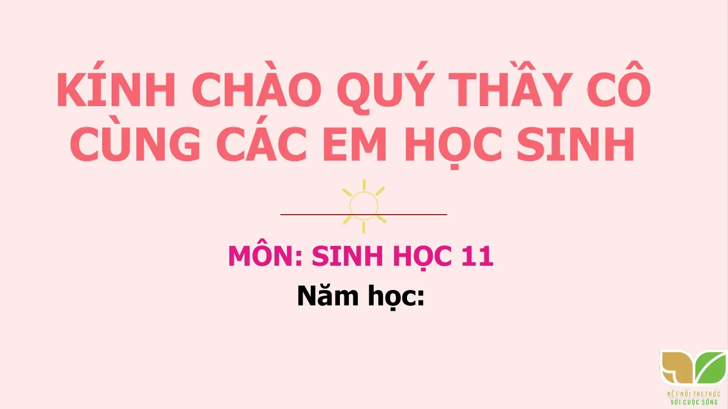 Sinh học Lớp 11 - Bài 15: Cảm ứng ở thực vật