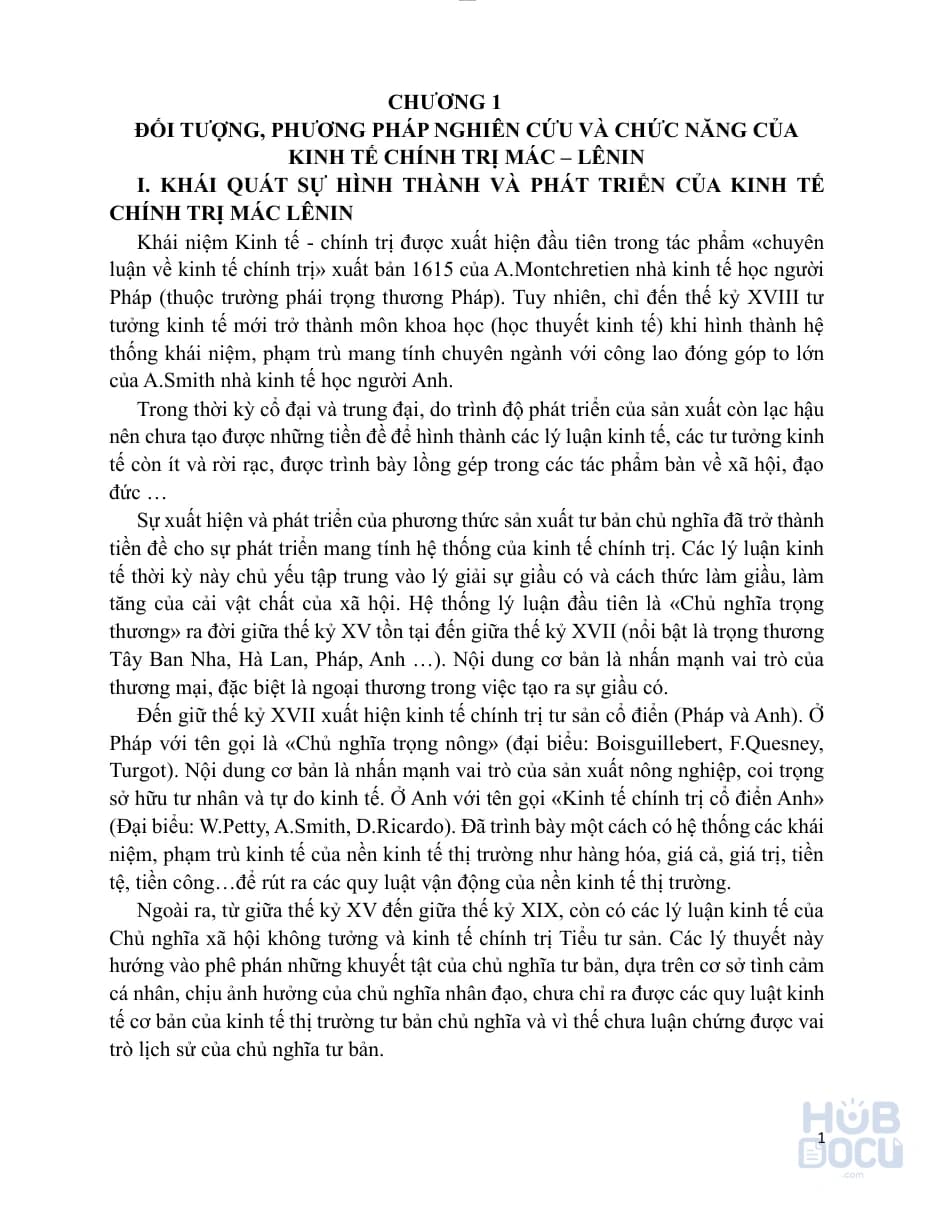 Tóm tắt ktct (chương 1)