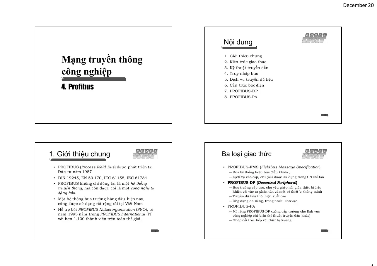 Profibus - Mạng truyền thông công nghiệp (4)