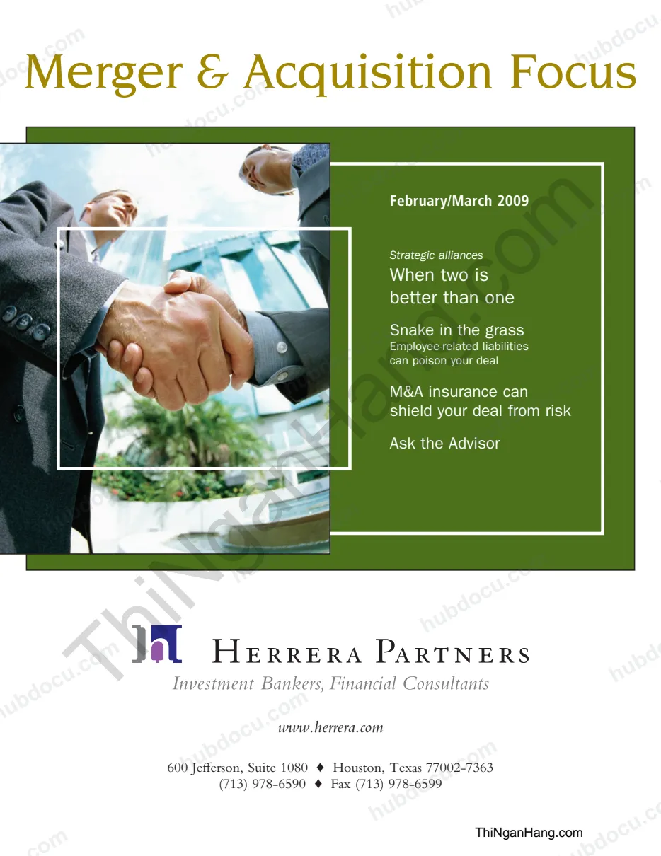 Merger and Acquisition Focus