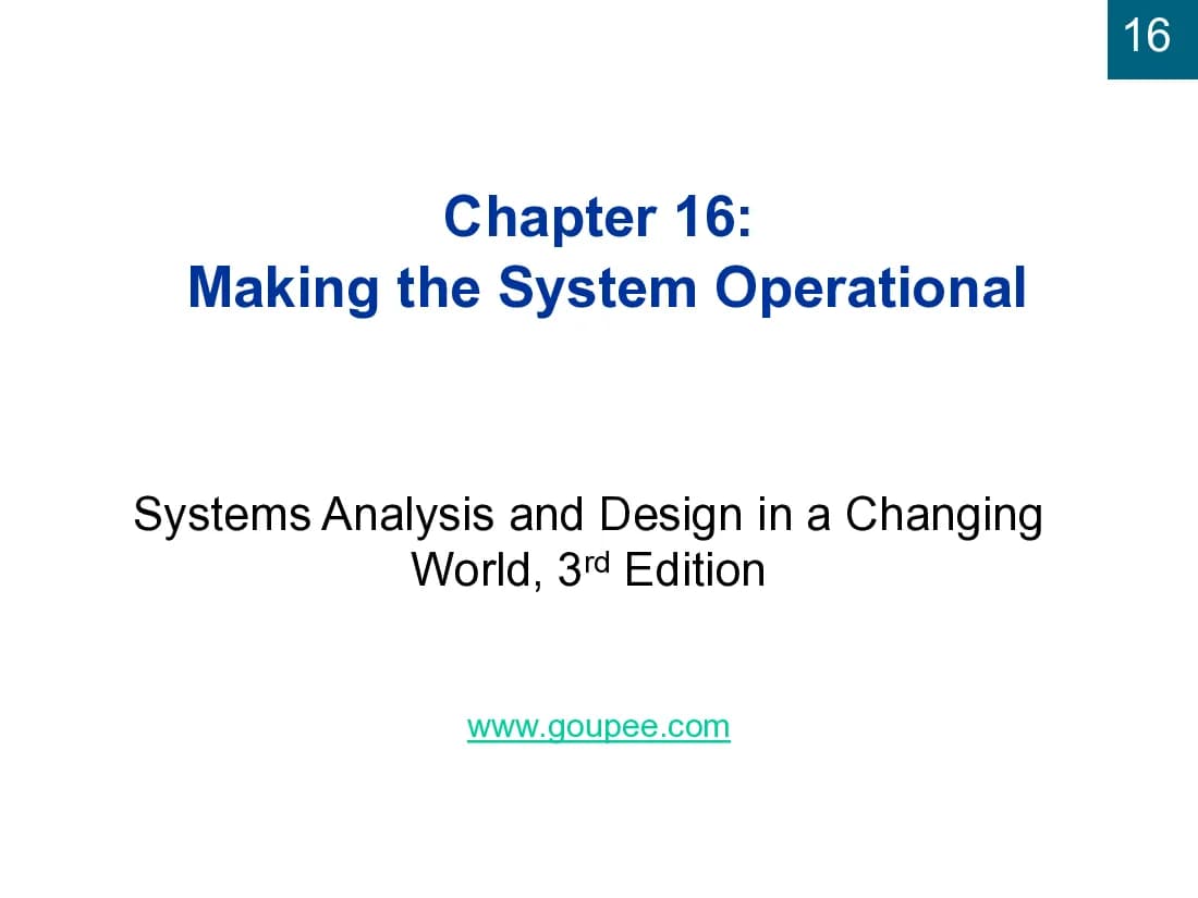 Slide Xây dựng ứng dụng hệ thống thông tin - Chapter 16