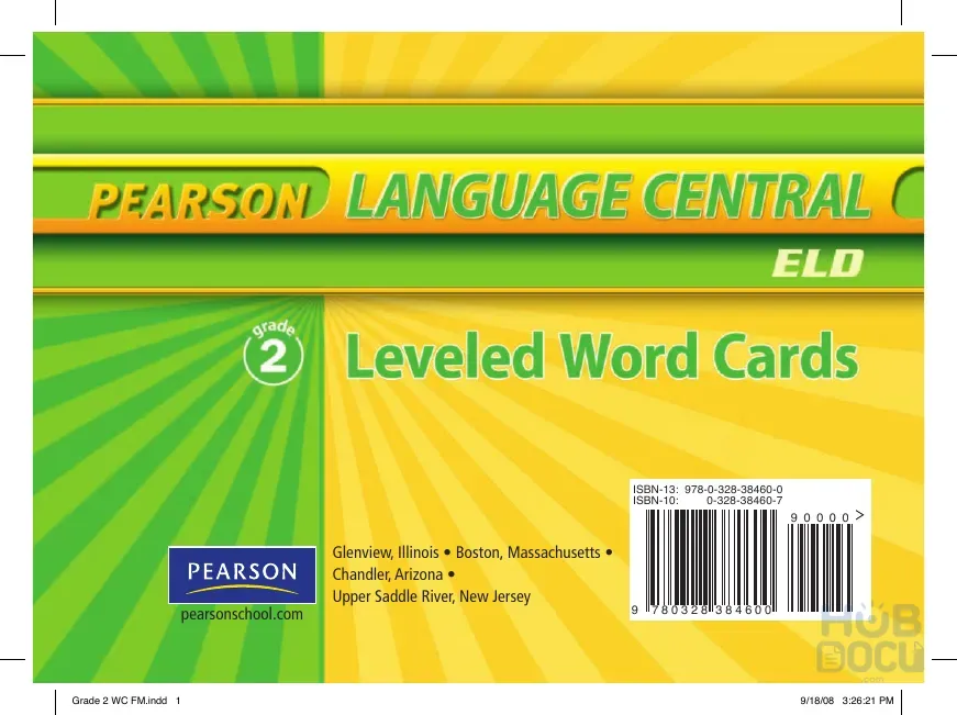 Pearson 10 - English Language Development - Leveled Word Cards - Grade 2 (326p).pdf