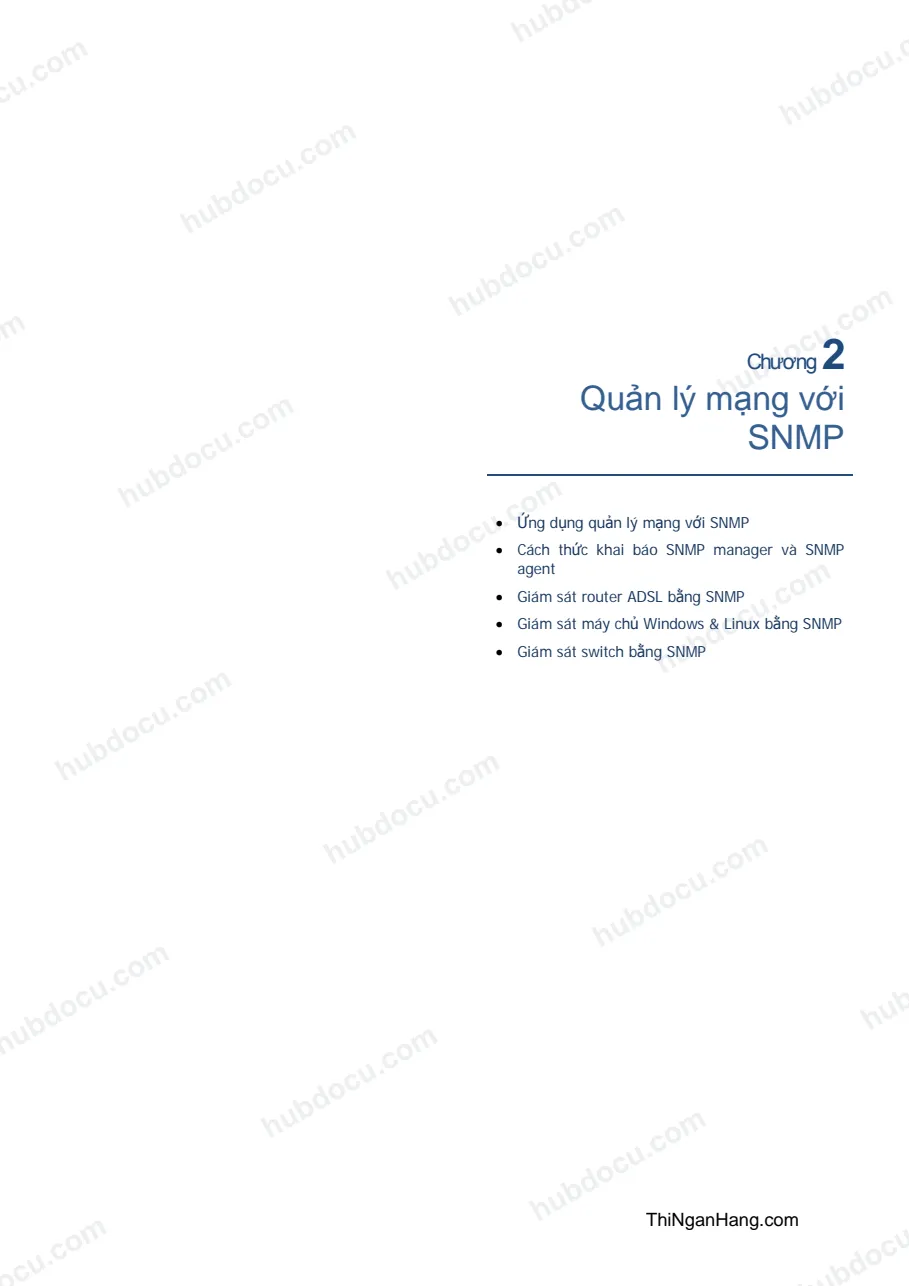 Quản trị mạng với SNMP