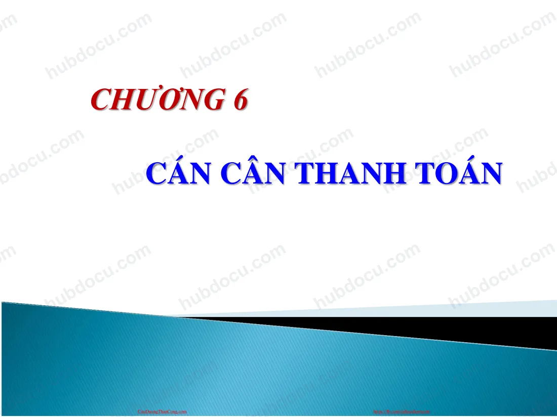 Slide bài giảng Kinh tế quốc tế (Chương 6 - Cán cân thanh toán)