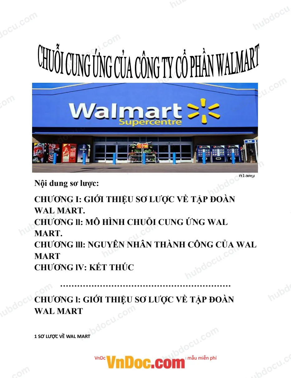 Chuỗi Cung Ứng Của Walmart