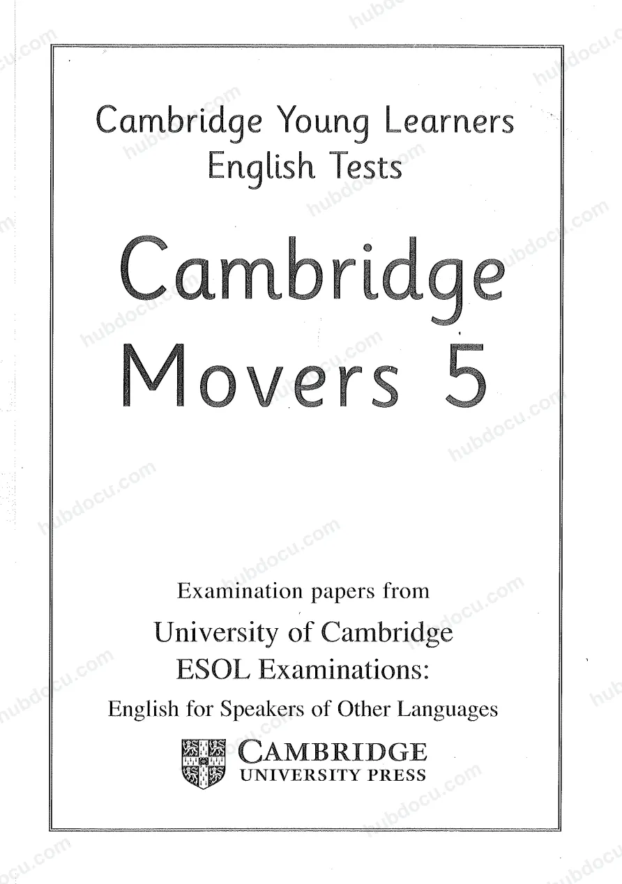 Cambridge Movers 5