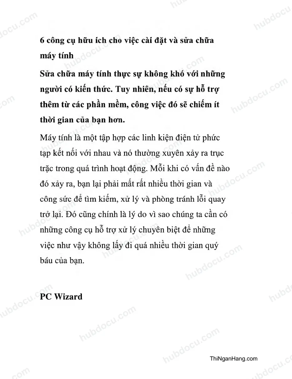 6 công cụ hữu ích cho việc cài đặt và sửa chữa máy tính