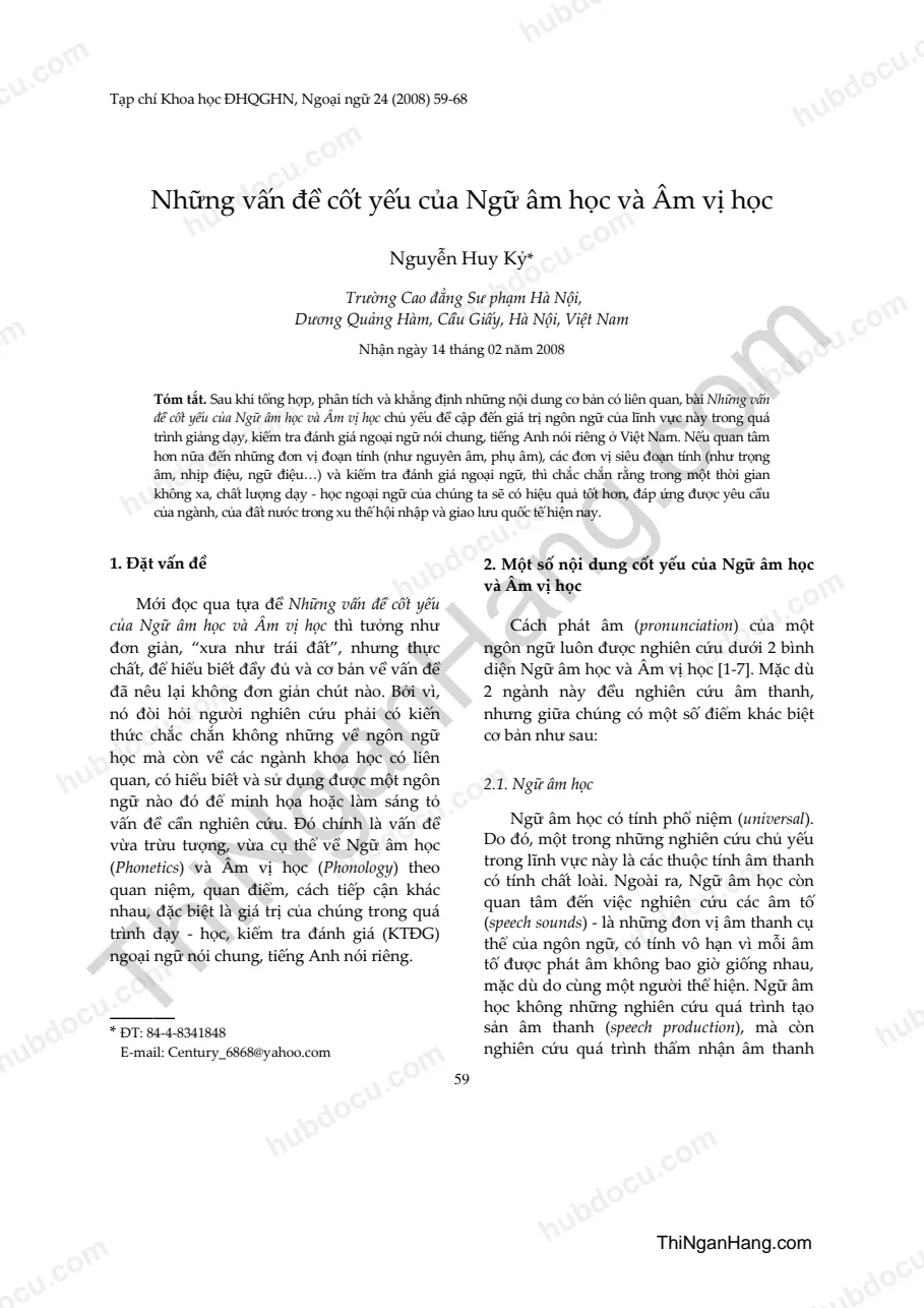 Ngữ âm học tiếng Anh