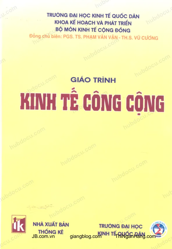Giáo trình Kinh tế công cộng - ĐH KTQD