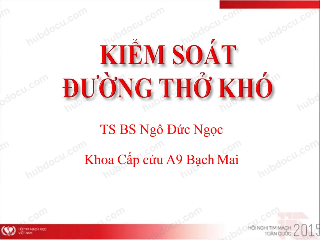 Kiểm soát đường thở khó