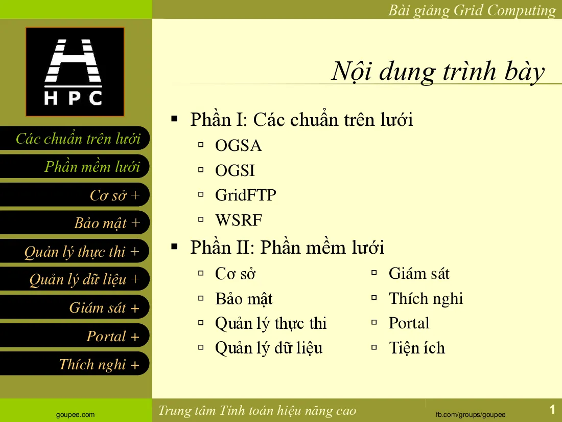 Tính toán lưới - Bài 2A. Grid Middlewares (HUST)