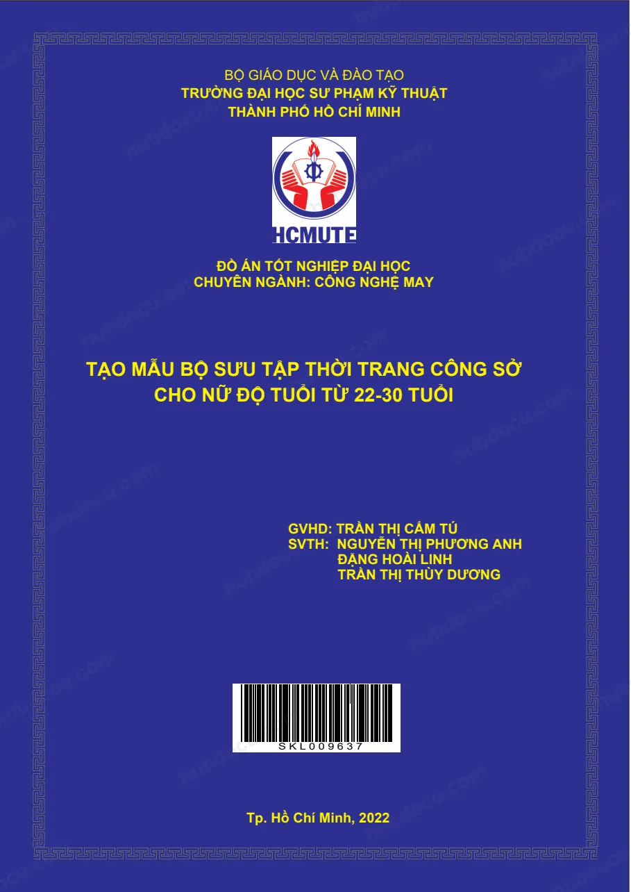 [Đồ án tốt nghiệp[ Tạo mẫu bộ sưu tập dạ hội cho nữ ở độ tuổi từ 22 đến 30 tuổi