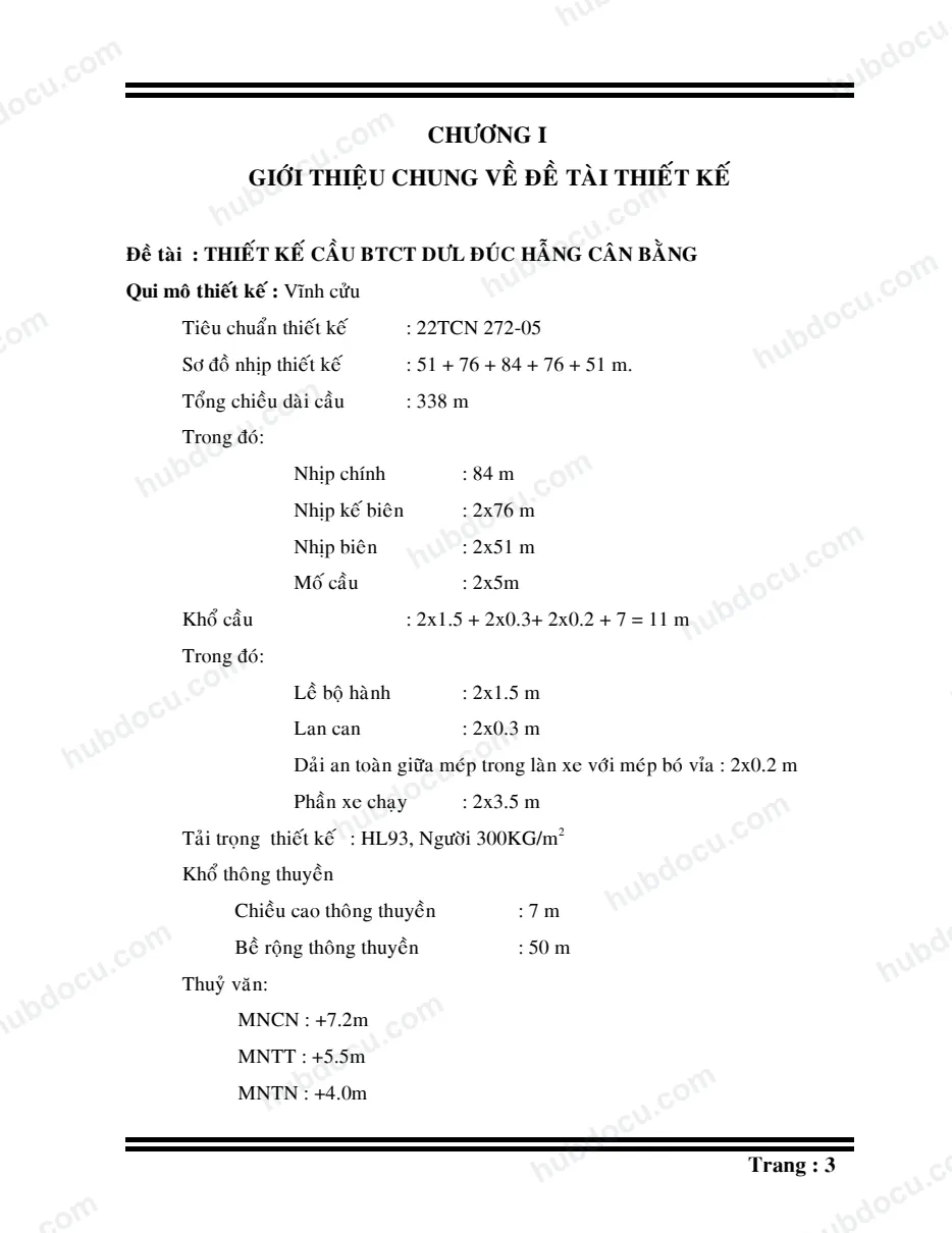 Đồ Án Tốt Nghiệp - Cầu Đúc Hẫng Cân Bằng (Kèm Cad, Excel, Midas)