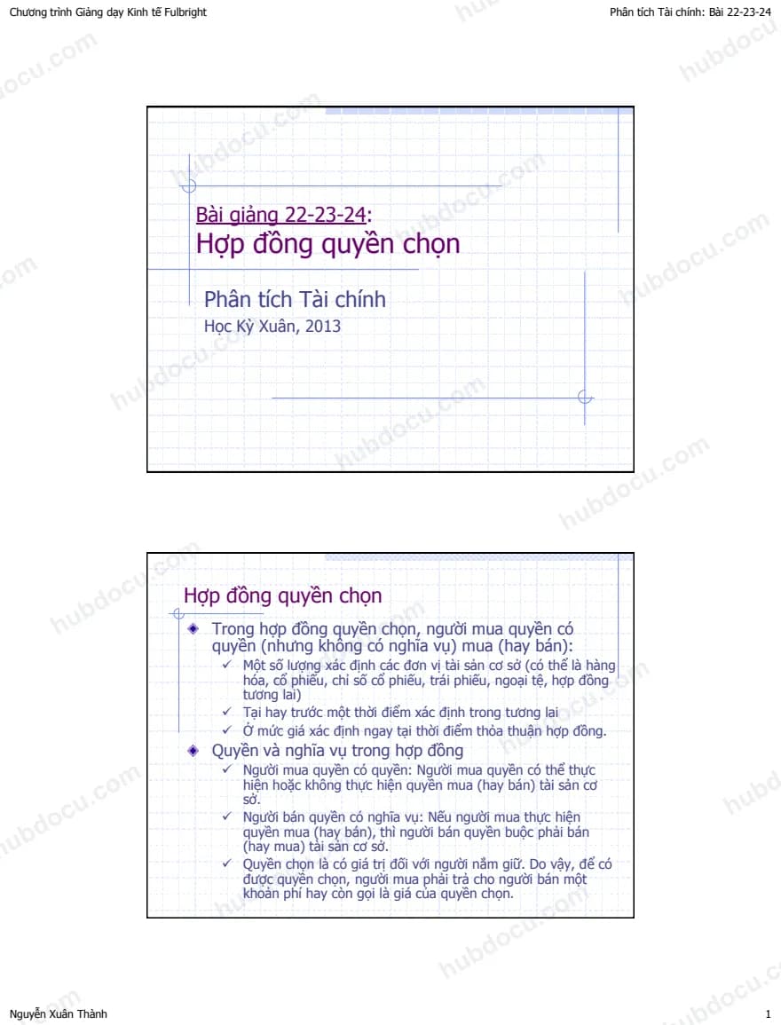 Hợp đồng quyền chọn