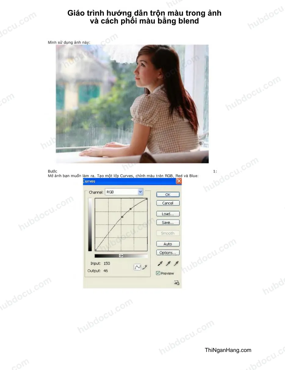 Giáo trình hướng dẫn trộn màu trong ảnh và cách phối màu bằng blend