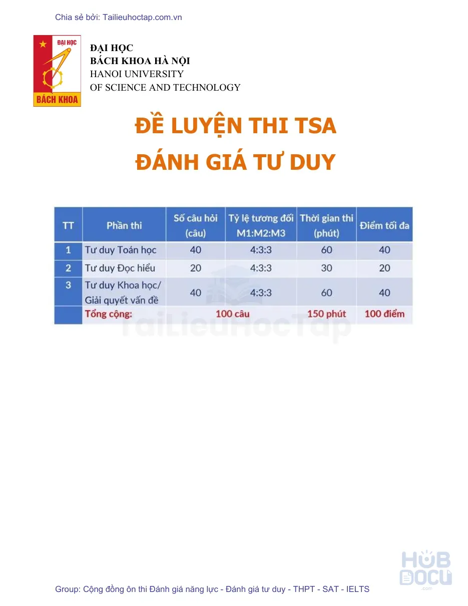 PHẦN TƯ DUY KHOA HỌC GIẢI QUYẾT VẤN Đề Đáp án và lời giải 28