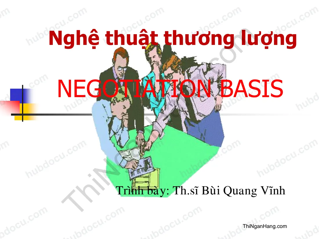 Negotiation Basis - Nghệ thuật thương lượng