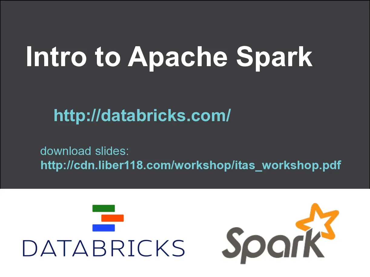 Spark workshop (Hội thảo về Apache Spark) (Tiếng Anh)