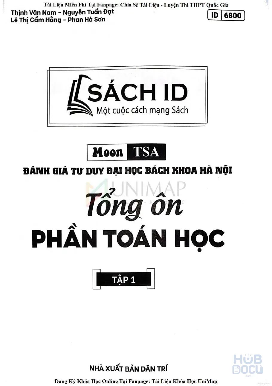 Tổng ôn Tư duy Toán học TSA (Tập 1) Moon