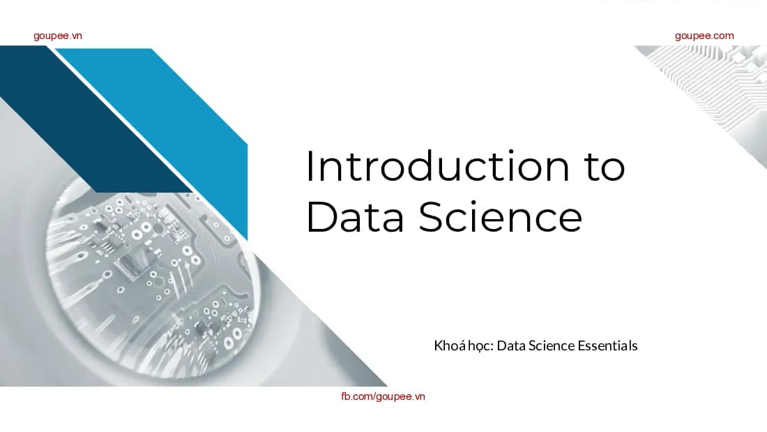 Introduction to Data Science