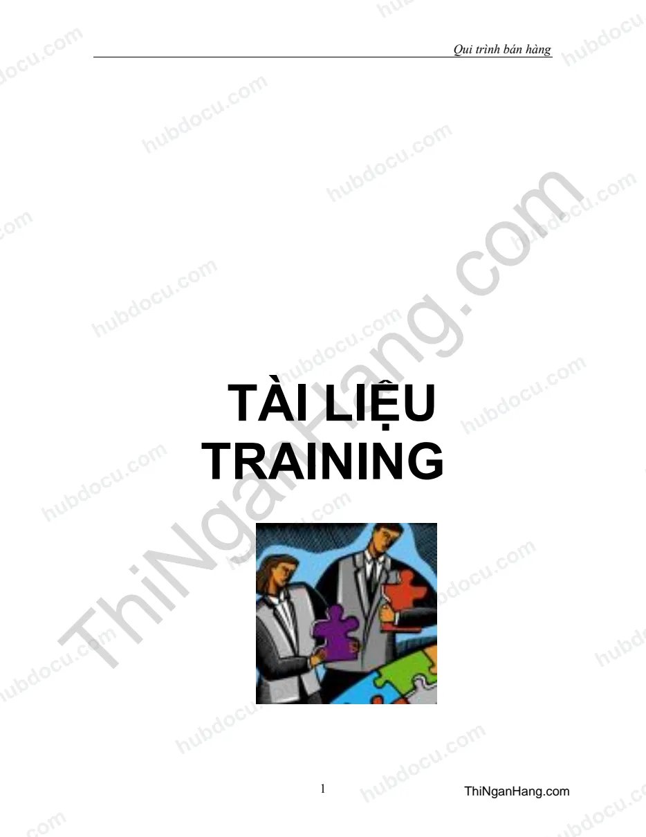 Tài liệu Training - Quy trình bán hàng