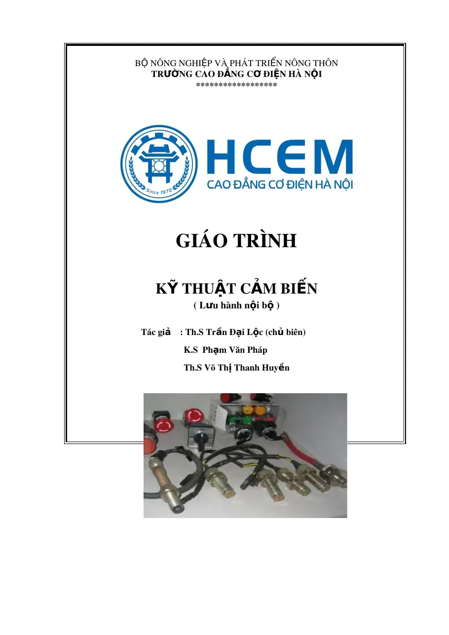 Giáo trình Kỹ thuật cảm biến (Bài 1) - Trần Đại Lộc