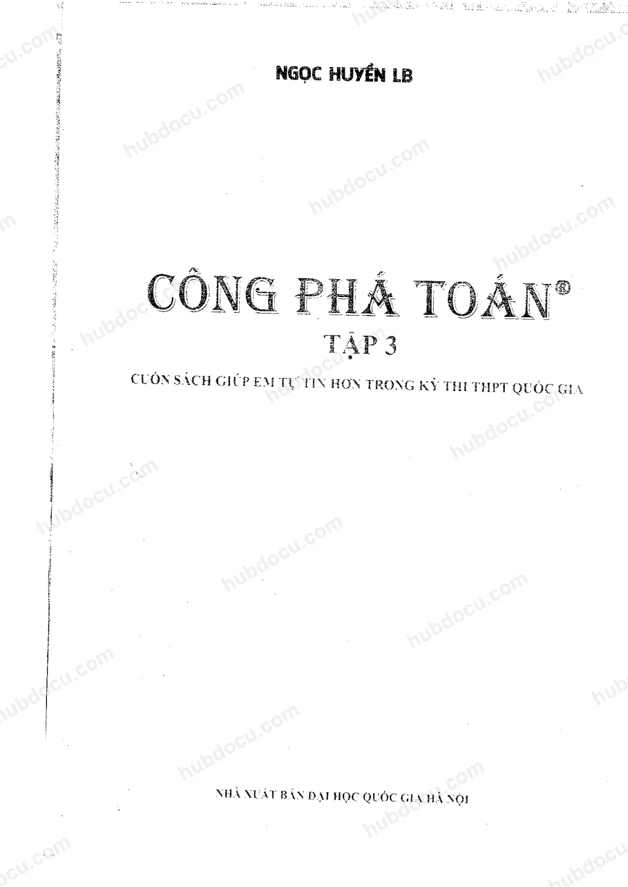 Công phá Toán (Tập 3) - Ngọc Huyền LB
