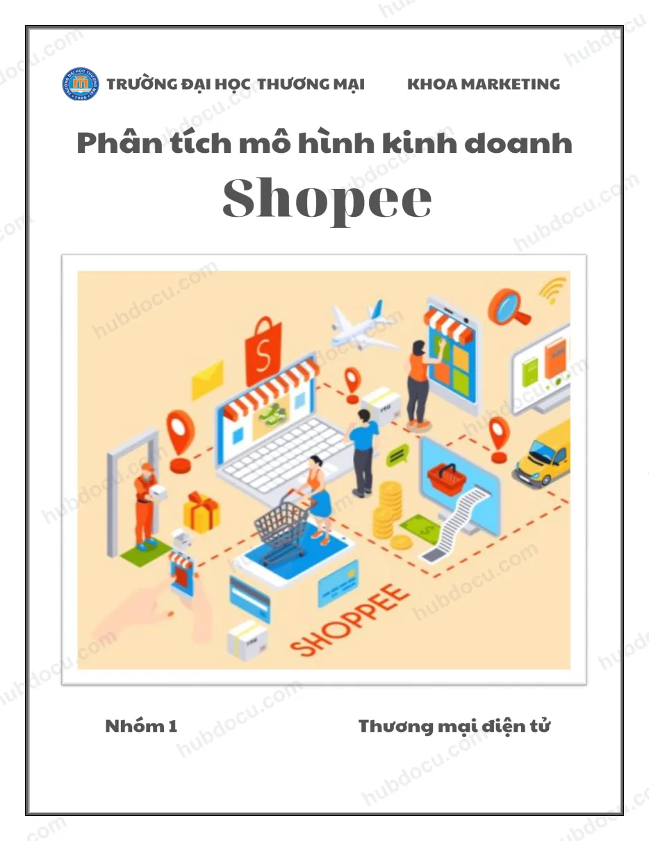 Tiểu luận - Marketing -Mô hình kinh doanh Shopee