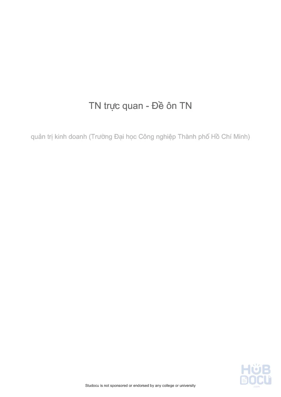 Tn truc quan Đề on tn