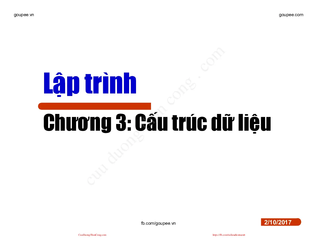 Ngôn ngữ lập trình - Chapter 3 (HUST) Thầy Vũ Song Tùng