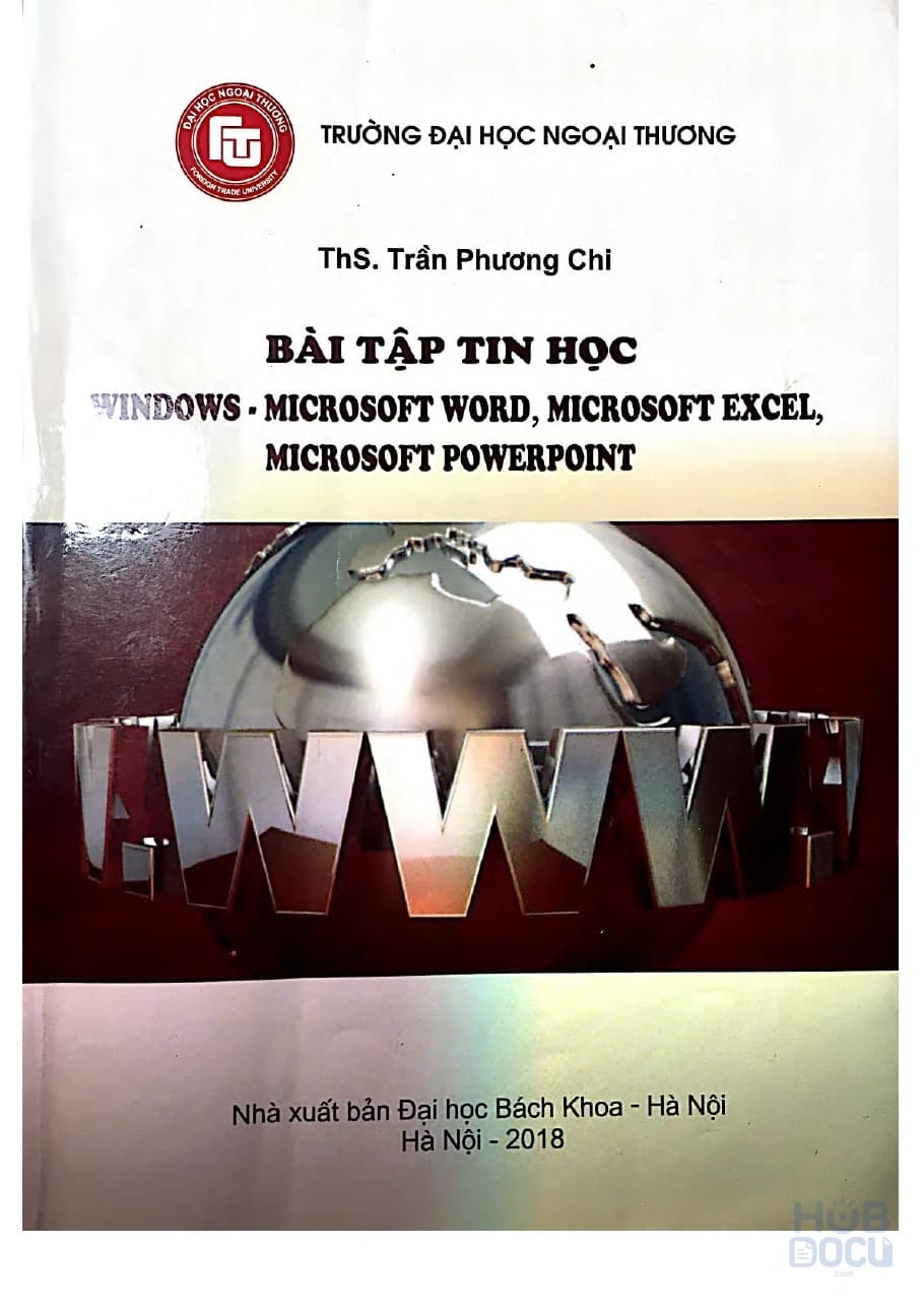 Giáo trình bài tập Tin học đại cương