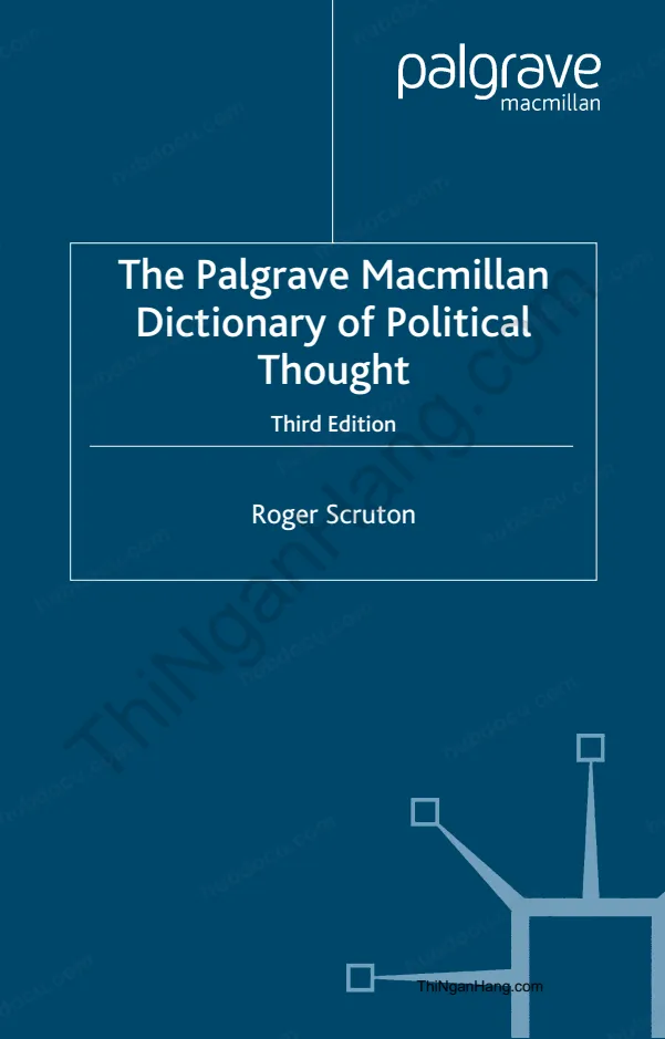 The Palgrave Macmillan Từ điển Tư tưởng chính trị - Roger Scruton