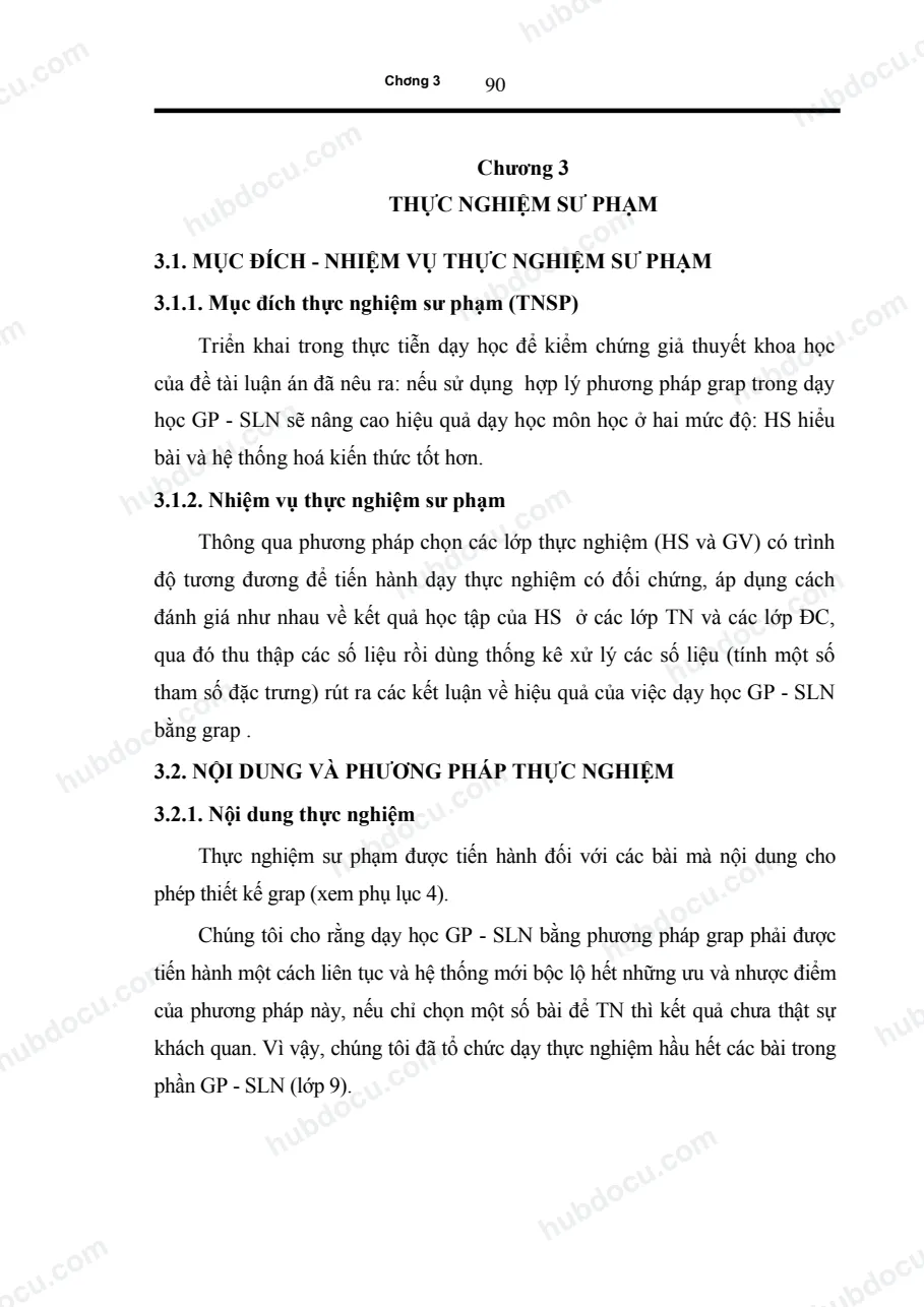 Thực Nghiệm Sư Phạm