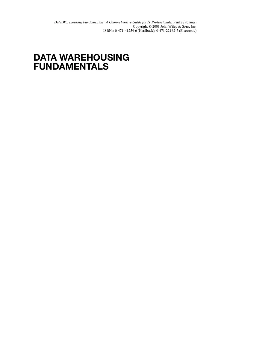 Data Warehousing Fundamentals - Nền tảng kho dữ liệu cho chuyên gia CNTT