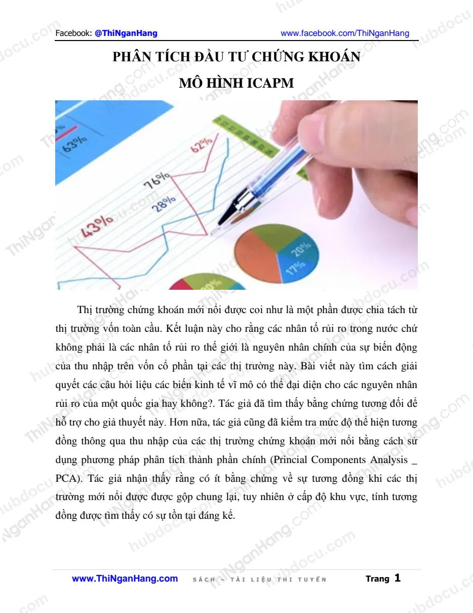 Phân tích và đầu tư chứng khoán - mô hình ICAPM
