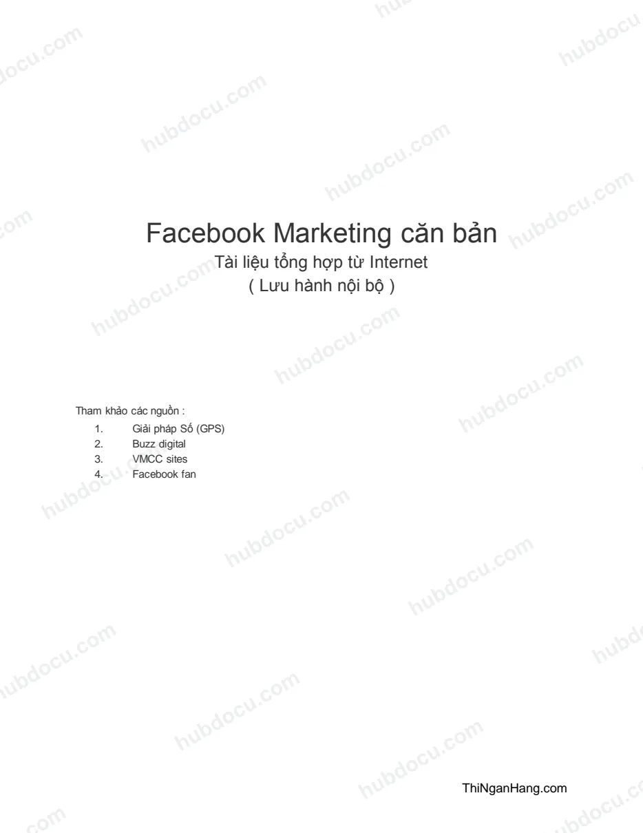 Facebook Marketing căn bản