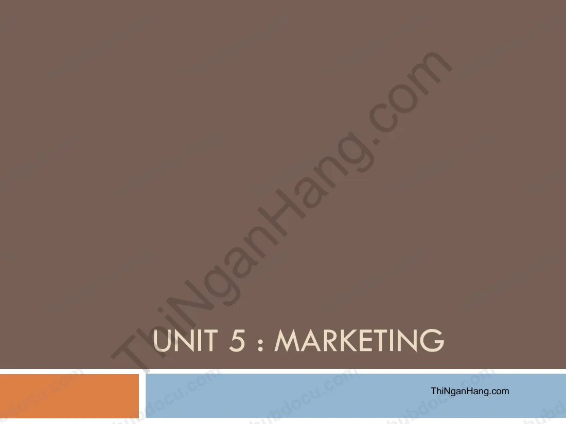 English Economics: Marketing