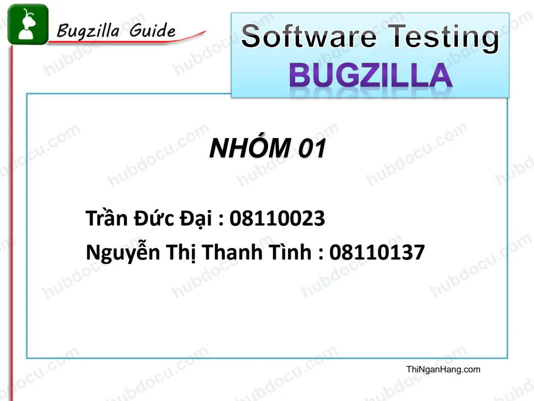 Bugzilla Guide - Software Testing