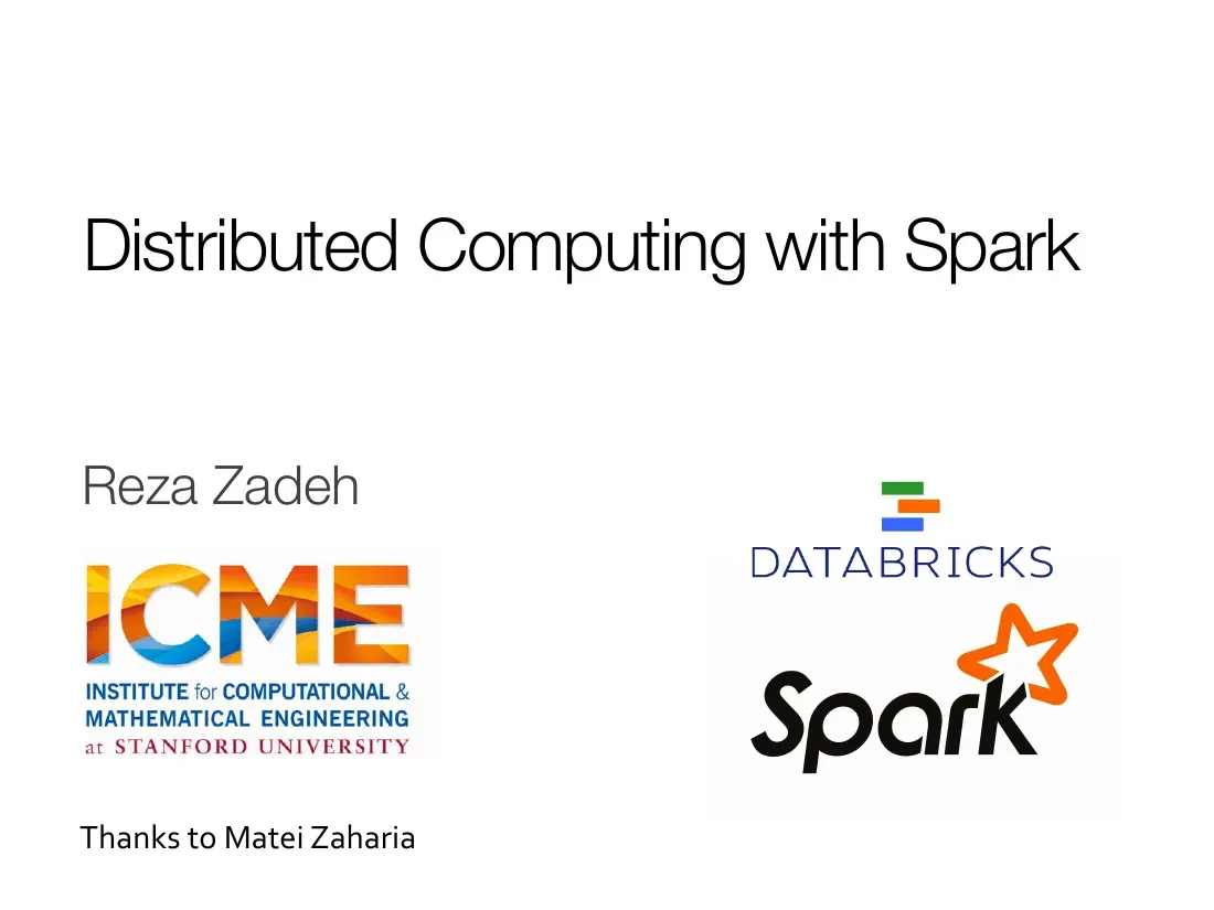Distributed Computing with Spark (Tính toán phân tán với Spark) - Reza Zadeh