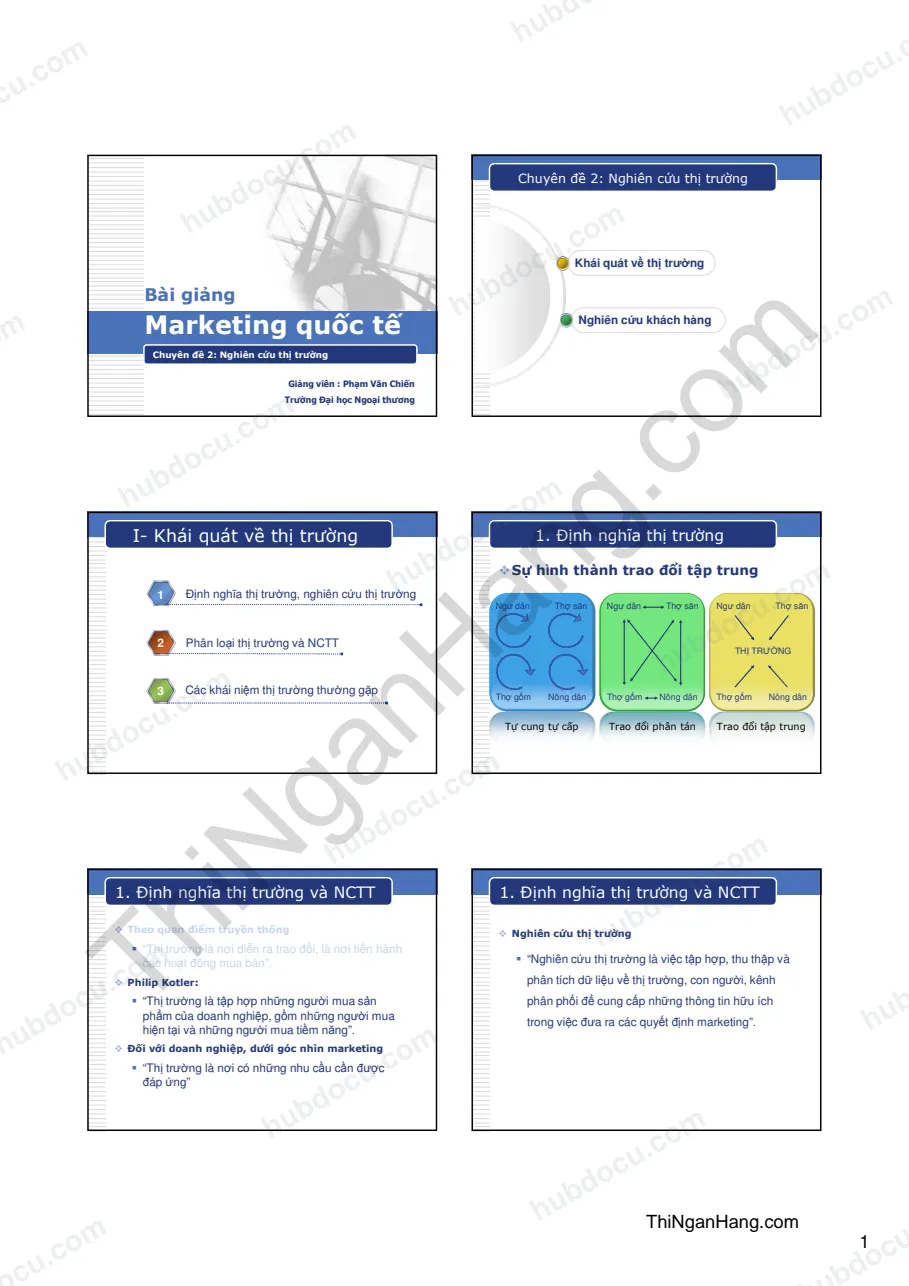 Slide Marketing quốc tế chương 2:Nghiên cứu thị trường
