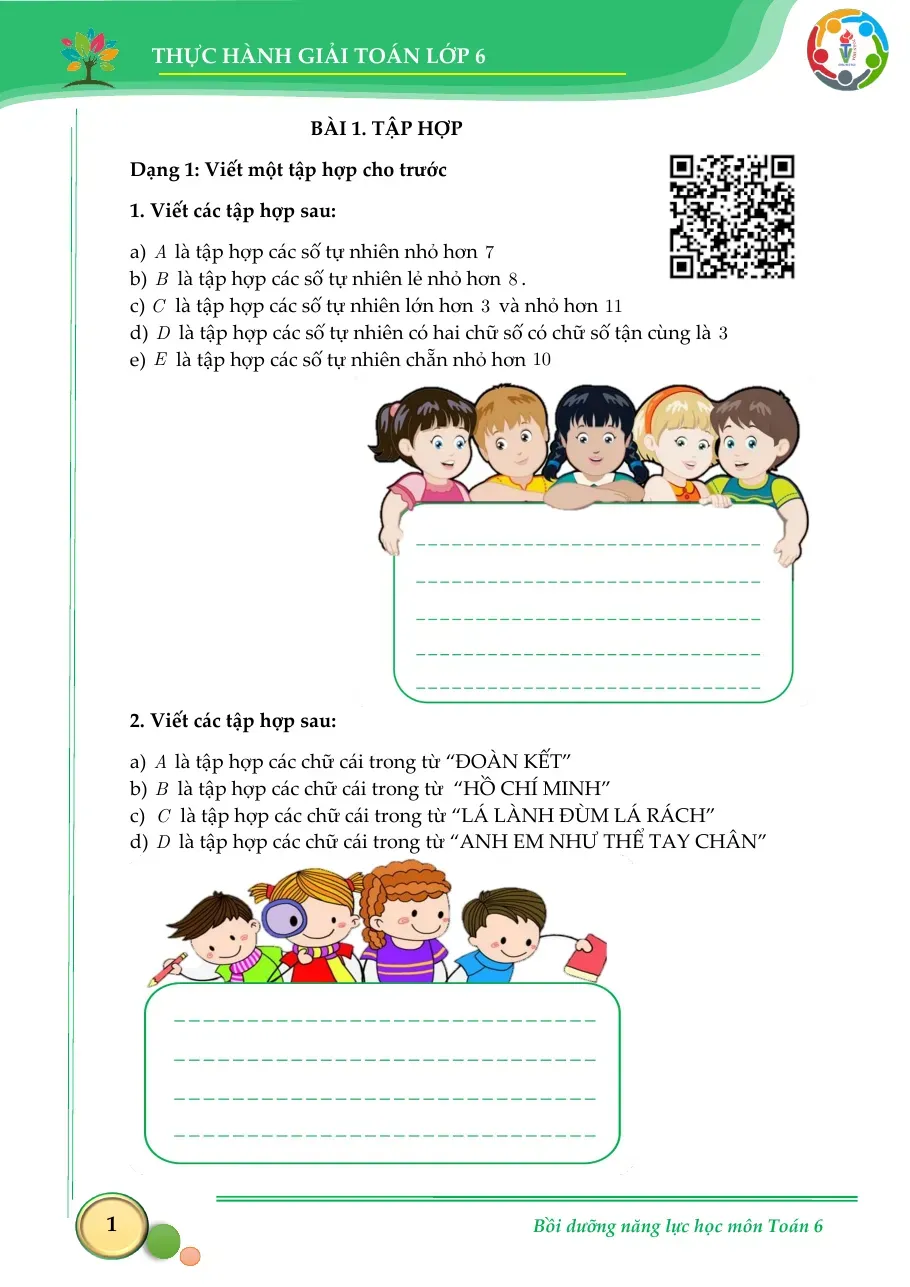 Thực hành giải toán môn Toán 6 Tập 1 (Sách Kết Nối Tri Thức)