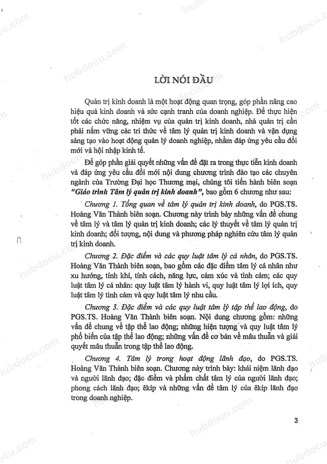 Giáo trình tâm lý Quản trị kinh doanh