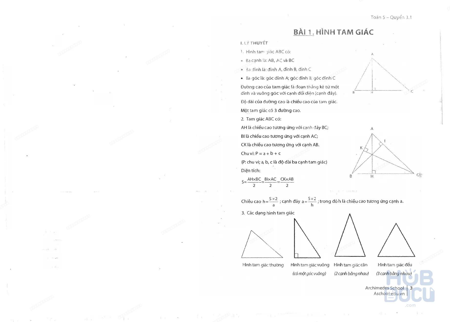 Toán Lớp 5 (Quyển 3) - Archimedes Books