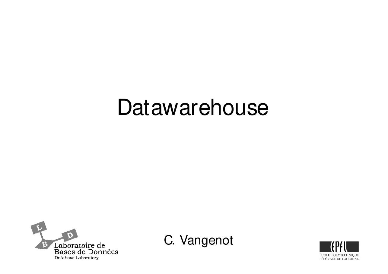 Datawerhouse - Mô hình hóa, kiến trúc và thiết kế