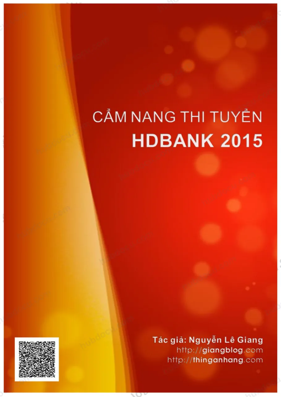 Cẩm nang thi tuyển HDBank 2015