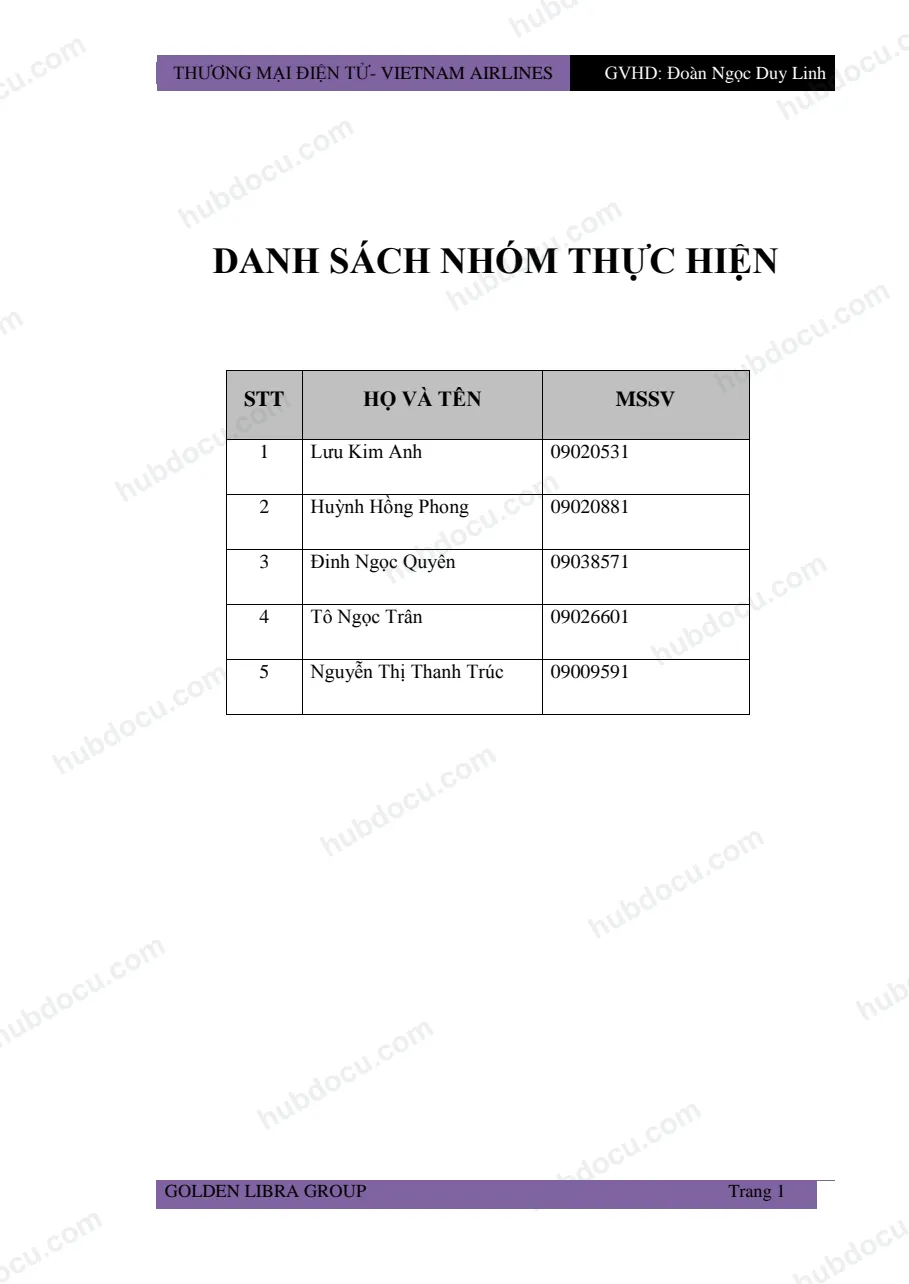 Essay Content: Ứng dụng của Thương mại điện tử trong việc đặt vé máy bay và thanh toán trực tuyến của hãng hàng không Quốc Gia VN