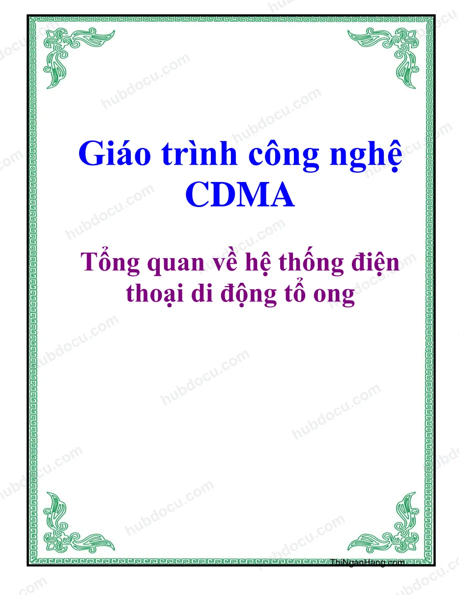 Giáo trình công nghệ CDMA