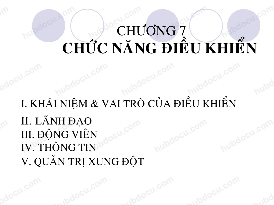 Quản Trị Học – Chức Năng Điều Khiển